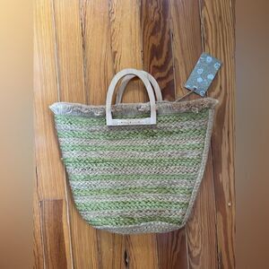 NWT Antik Kraft Straw Tote